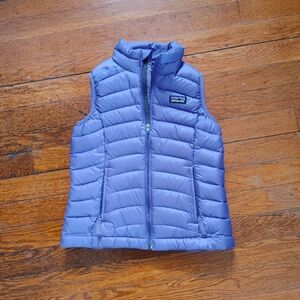 PATAGONIA Girl’s Sz Extra Small Down Sweater Vest Kid's Purple Puffer Sleveless